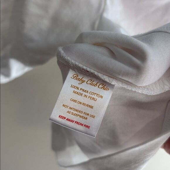 Baby club chic white top with bow collar detail size 9-12 months - Picture 6 of 6